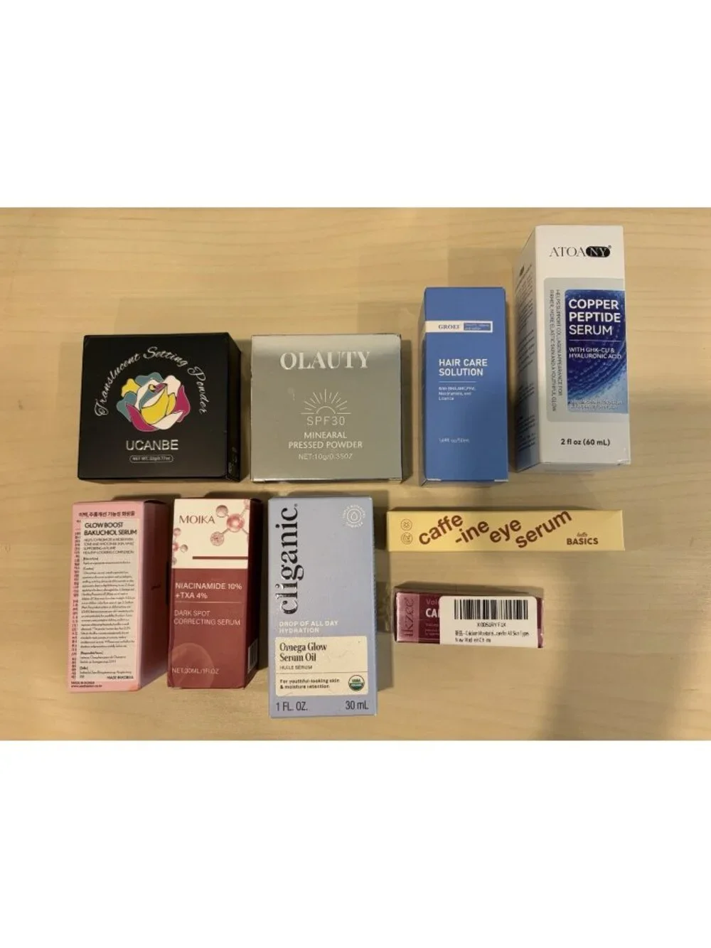 Bundle Lot Of 9 Skincare Hair care Makeup Korean Bakuchiol Niacinamide Serum